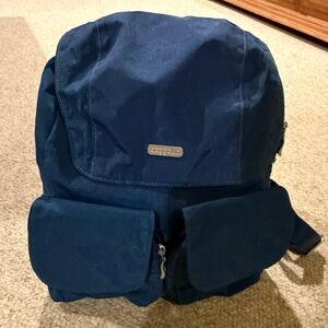 Baggallini Blue Backpack with Front Pockets